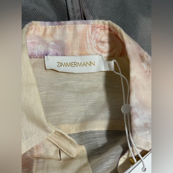 Zimmermann Hypnotic belted floral-print linen and silk-blend mini dress - Picture 5 of 12